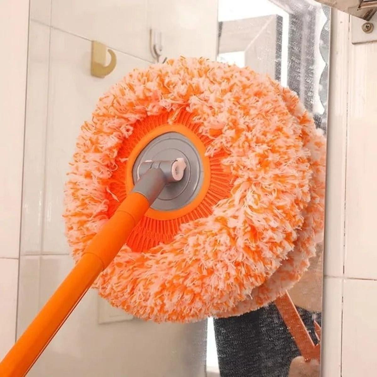 360° Rotating Microfiber Mop – Extendable Handle