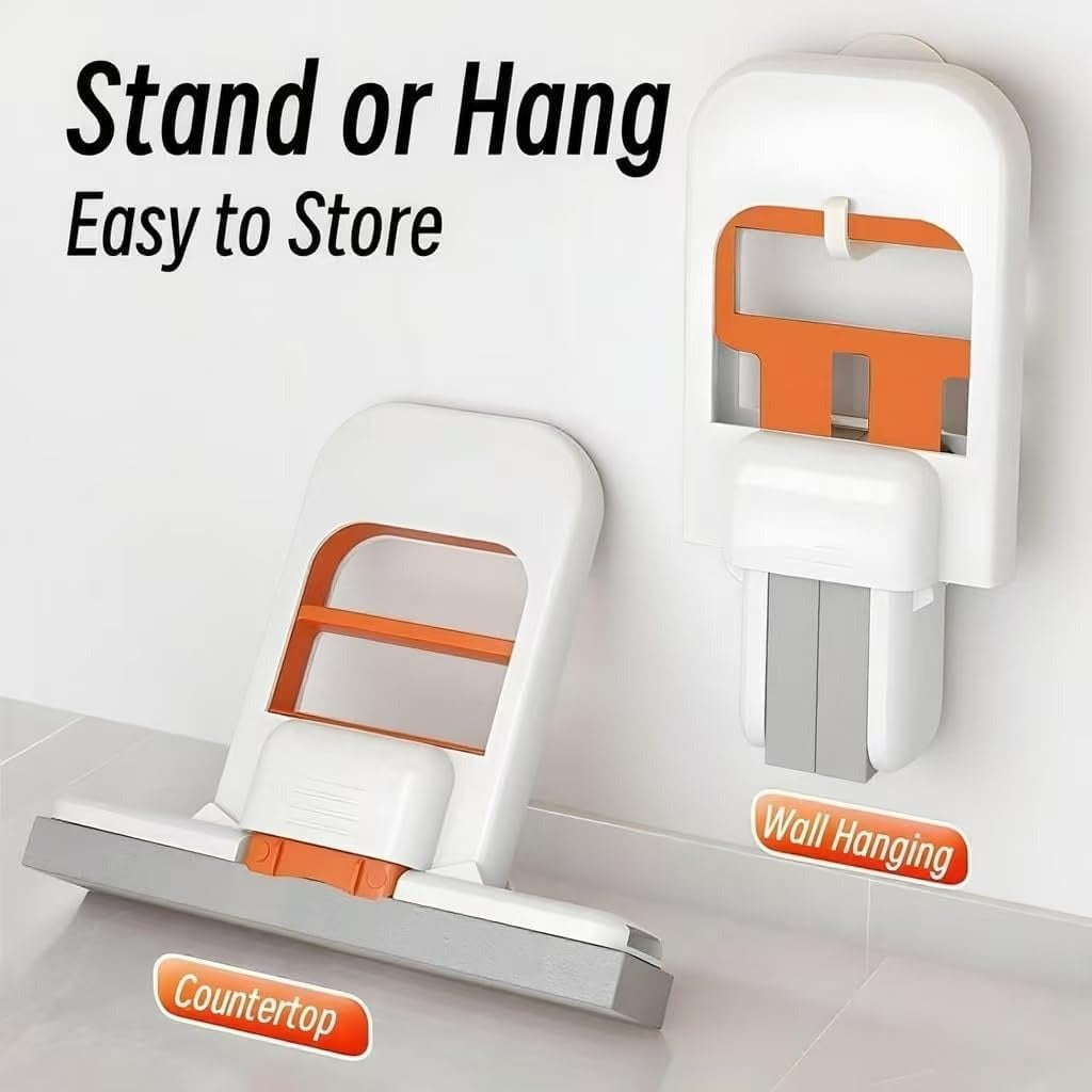 Foldable Mini Mop | Self-Wringing Wet & Dry Cleaner | فولڈ ایبل منی موپ | سیلف رِنگنگ ویٹ اینڈ ڈرائی کلینر