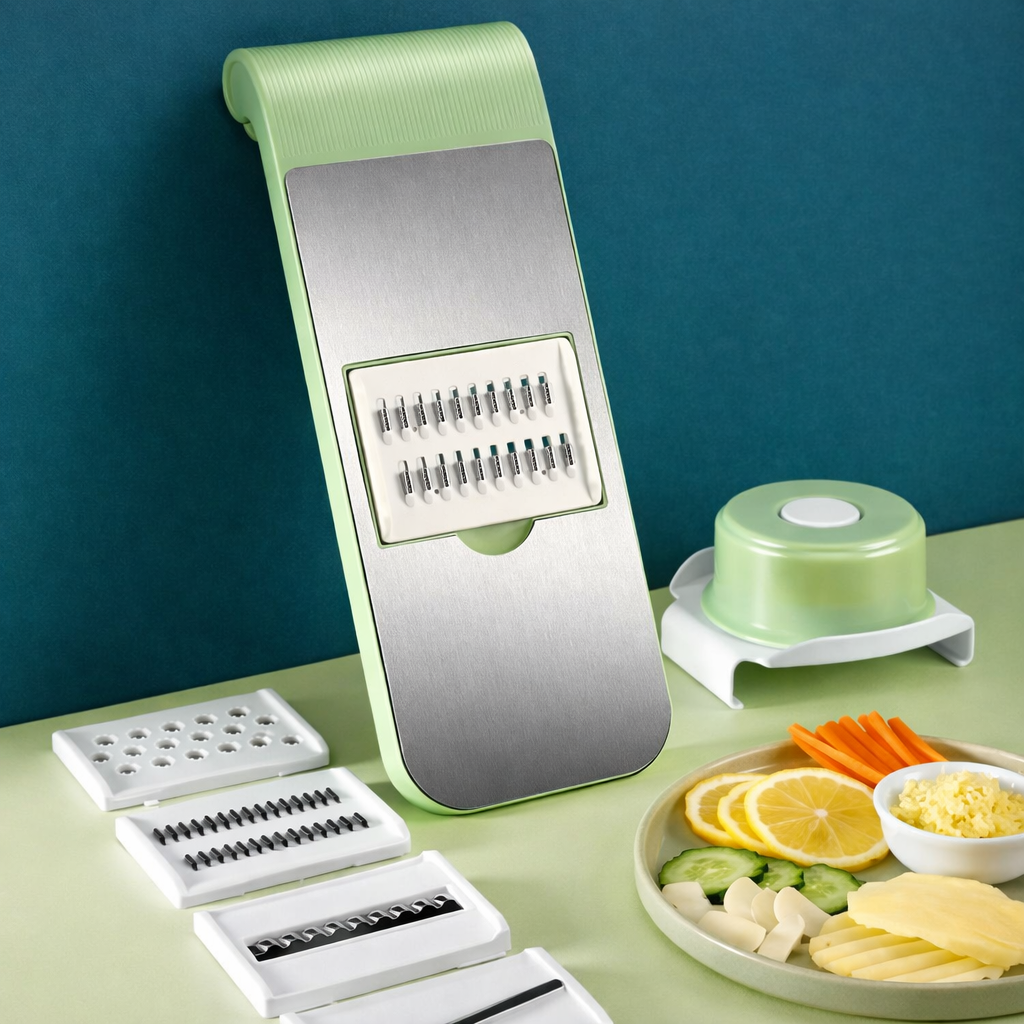 5 in 1 Vegetable Cutter Multifunctional Stainless Steel Vegetable Cutter & Slicer Kitchen Tool