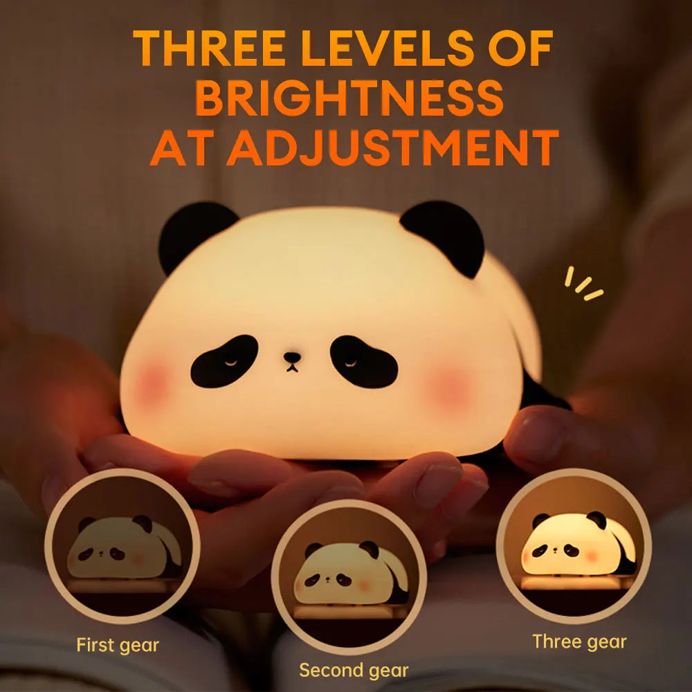 Rechargeable Panda Night Lamp – Soft Silicone ┃ ریچارج ایبل پانڈا نائٹ لیمپ - نرم سلیکون